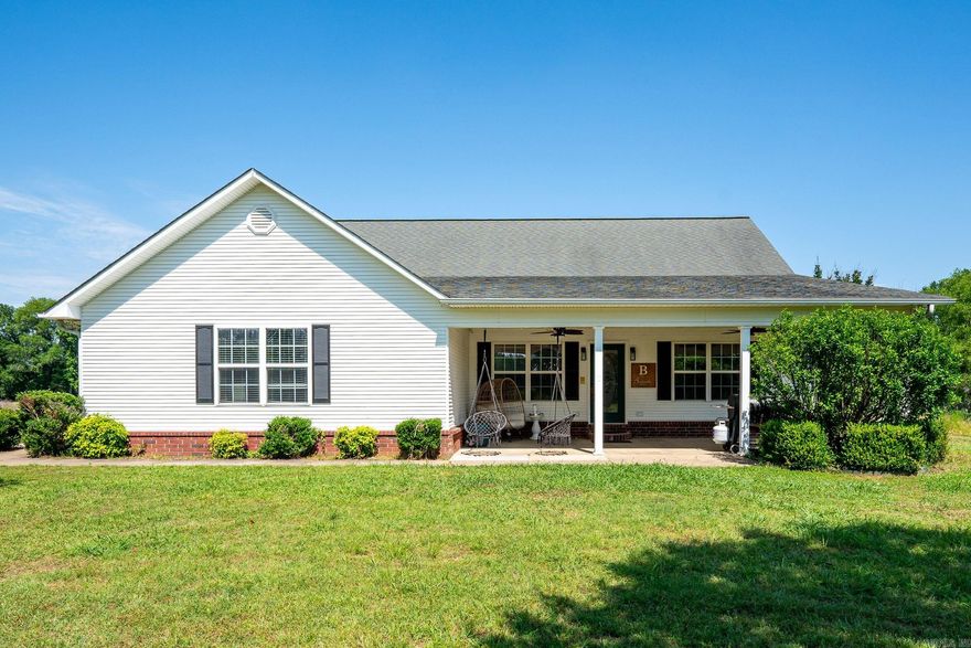 Enjoy country living in this home. Gated private homestead. Easy access to Conway, Little Rock and Cabot. Carport does not convey.  Updates include • Wrought Iron Driveway Gate with solar gate opener -2020 • Green Giant trees planted along Westside (front) of property-2022 • Storm Shelter installed by Arkansas Storm Shelters has a 10 year warranty on (buyer to verify transferable warranty)-2020 • Bathrooms remodeled-2023 • Range installed 2023 • Fridge installed 2023 • Beverage cooler fridge installed 2022 • New ceramic flooring installed throughout home. 2023 • Baseboards updated-2023 • Fireplace remodeled masonry - 2021 • Lighting fixtures replaced in kitchen 2021 **AGENTS SEE REMARKS**