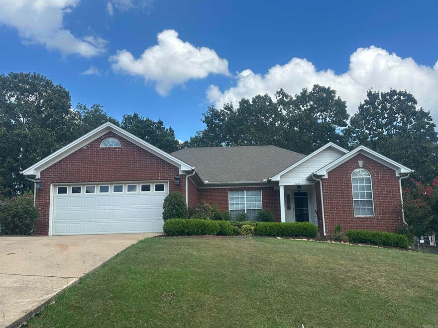 Drive up to this prestigious home with inviting landscaping cascading the front entrance!  Flow through the inviting living area and dining space to entertain family and friends.  Kitchen has been updated with concrete countertops and backsplash tiles for accents.  Center island for baking those cookies!  Primary bedroom is huge and will allow for large furnishings.  Luxury vinyl flooring throughout for easy care. Roof replaced in 2020, HVAC in 2022, hot water heater 2025 and more. Freshly painted and move in ready! You will love the HUGE deck with a raised flower/vegetable garden! Enjoy sipping lemonade in the tree shaded back yard! See docs on line for improvements & disclosure.  See agent notes.