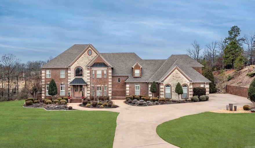 Rare opportunity to be the owner of this stunning home, live at the end of the cul de sac on the golf course in the prestigious gated community Valhalla! Entering into the home from the double doors, office is on the left, formal dining on the right, open to the Great room with fireplace and 22' ceilings. If you like to cook this is your dream kitchen, gourmet kitchen with work island double ovens, pantry and butler's pantry. Fabulous primary suite overlooking the golf course on the main level with oversized master bath and a dream walk in closet. In law suite with private bath is also on the main level. Upstairs offers 3 generous bedrooms & 2 baths with loft area & oversized bonus/game room. This is a perfect house for entertaining, whether in the large kitchen/ great room area or enjoying the covered porch with fireplace and full kitchen outside. This home has so much to offer. So much more to see!