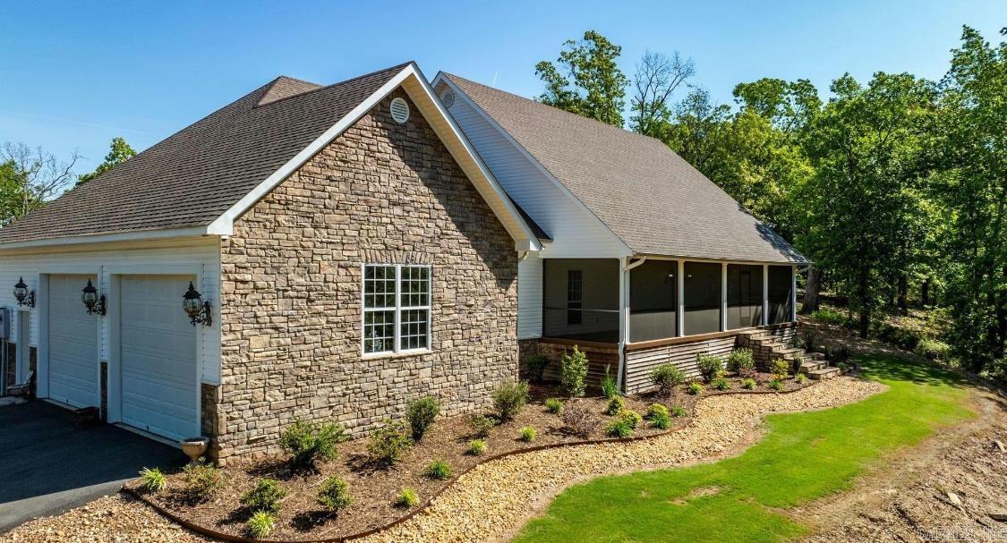 This beautiful Southern home will make you feel like southern royalty! Just minutes to Conway, but it’s off the beaten path of living in solitary & tranquil paradise!! Nestled a top of a ridge, the home has Arkansas River views that are breathtaking!! You can watch the river boats go by from your living room! This huge home is an ideal for the large families! Either way, this home checks all the boxes! This beauty has a screen porch that would be the envy of Sweet Magnolias Margaritas Social Elite gatherings! 3 Beds, 2 Baths, Formal Dining, Kitchen/Family Rm, Game Rm, Large Screen Porch, 2 Car Garage, 31 Acres (Unrestricted), Gated paved Drive, 3,568 sqft home Million Dollar Views! It’s a STUNNER! You have all the room needed to build a family compound, make ATV trails, or drive that big farm tractor! Wildlife that habitat the surrounding areas, OH MY! This is the place to be!! The possibilities are endless! This home is one you don’t want to miss!! Come live where the nights are full of lighting bugs and galaxies of stars!! Country Living at its BEST!! *Flooring, was from the timber on the property. *OLD ONLINE VALUE IS WITH ONLY 5 ACRES THIS PRICE IS WITH 31 ACRES