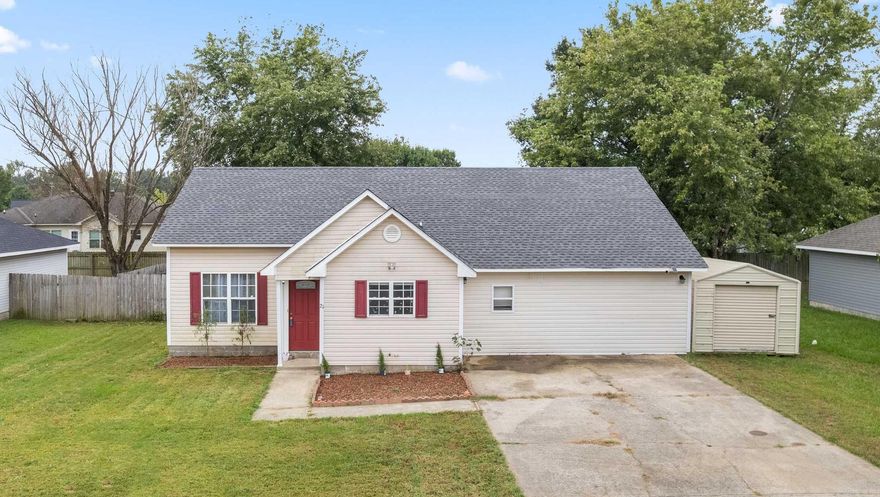 Perfect for first-time buyers! Take a look at this charming home near LRAFB and Hwy 57, featuring updates like new flooring, light fixtures, countertops and a converted garage adding two extra rooms for bedrooms, movie room or office space and a bonus area! Cozy fenced-in backyard with a concrete patio waiting for you to make it your space. Don't miss out! Square footage is approximate, so measuring is recommended. Flood insurance is required!