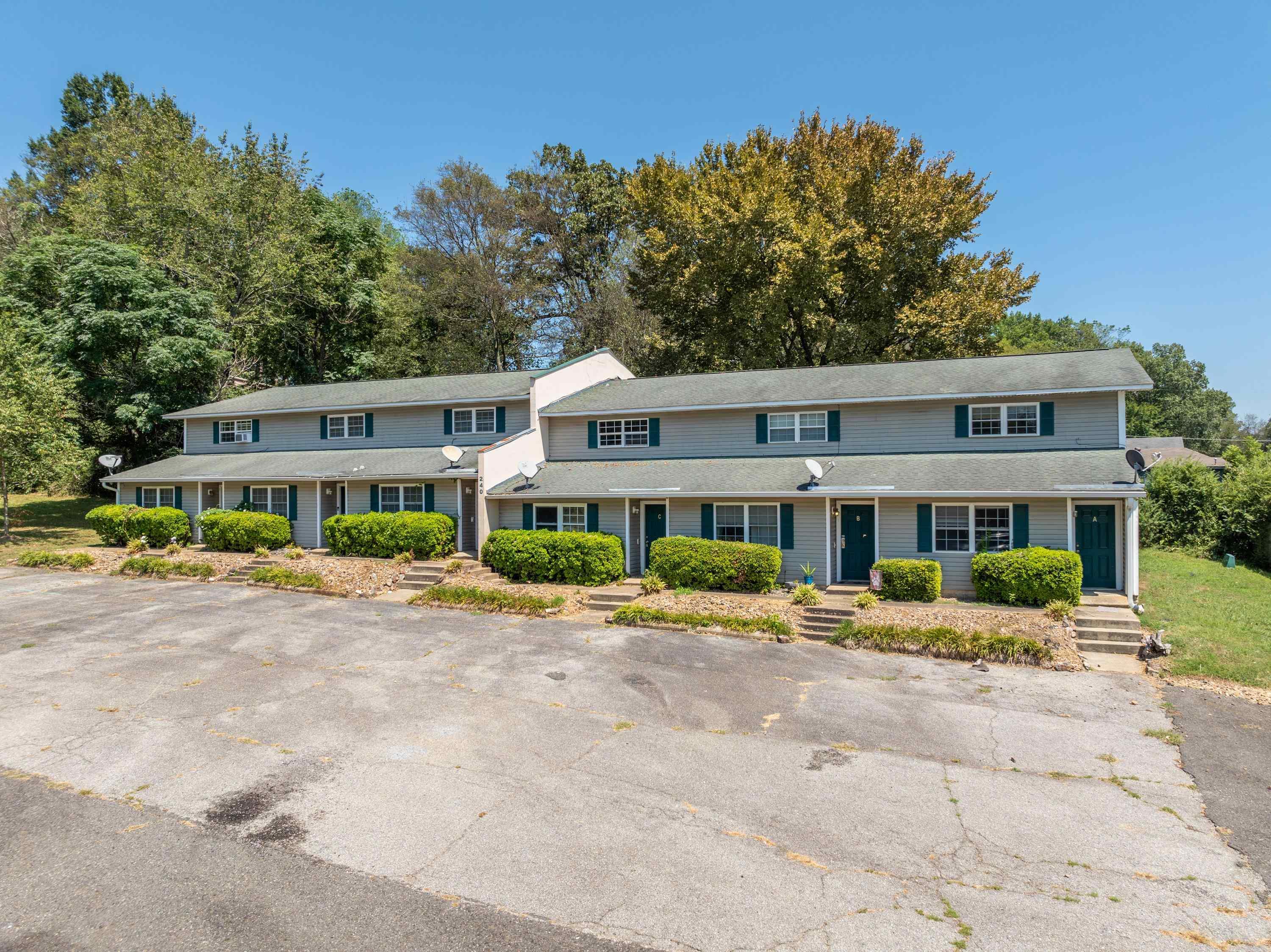 This quaint, 6-unit apartment complex is a rare find in Lakeside School District. Bordered by mature trees and tucked away on 2.6 acres at the end of a quiet road, tenants will love the seclusion this complex offers. The large tract of acreage allows for future development/expansion and abundant options. Inside, each unit is a 2 -bedroom, 2 1/2-bathroom home, over 1200 square feet each, with sliding glass doors to a private patio area. The kitchen area is open and airy, with stainless appliances (One has white appliances), a breakfast bar, and walk-in pantry. The master bedroom & guest bedroom are upstairs, both with roomy closets, a master bath with 2 sinks, Jacuzzi tub, and a separate shower. Roofs replaced May 2015, H/VAC are various ages.