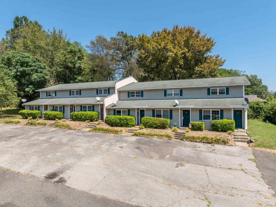 This quaint, 6-unit apartment complex is a rare find in Lakeside School District.  Bordered by mature trees and tucked away on 2.6 acres at the end of a quiet road, tenants will love the seclusion this complex offers. The large tract of acreage allows  for future development/expansion and abundant options. Inside, each unit is a 2 -bedroom, 2 1/2-bathroom home, over 1200 square feet each, with sliding glass doors to a private patio area. The kitchen area is open and airy, with stainless appliances (One has white appliances), a breakfast bar, and walk-in pantry. The master bedroom & guest bedroom are upstairs, both with roomy closets, a master bath with 2 sinks, Jacuzzi tub, and a separate shower. Roofs replaced May 2015, H/VAC are various ages.