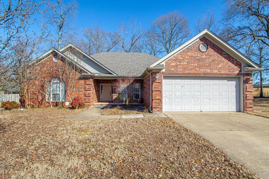 Bright and Beautiful Cul-de-Sac Home in Krooked Kreek subdivision! Welcome to your serene retreat in the sought-after subdivision! This 4-bedroom, 2-bath home is perfectly positioned on a peaceful cul-de-sac, backing up to tranquil undeveloped land.  Natural light fills the spacious great room, highlighting the hand-scraped hardwood floors, tray ceilings, and cozy gas-log fireplace. The kitchen is a dream, complete with a breakfast bar, pantry, and modern appliances, flowing effortlessly into the dining area for easy entertaining.  The private primary suite features a walk-in closet, whirlpool tub, and walk-in shower, while three additional bedrooms offer versatility for family, guests, or a home office.  Step outside to a beautifully maintained backyard perfect for relaxing or hosting gatherings. With a two-car garage, excellent storage, and proximity to schools, shopping, and dining, this home offers the ideal combination of comfort and convenience.  Don’t miss your chance to call this well-maintained gem home—schedule your private showing today!