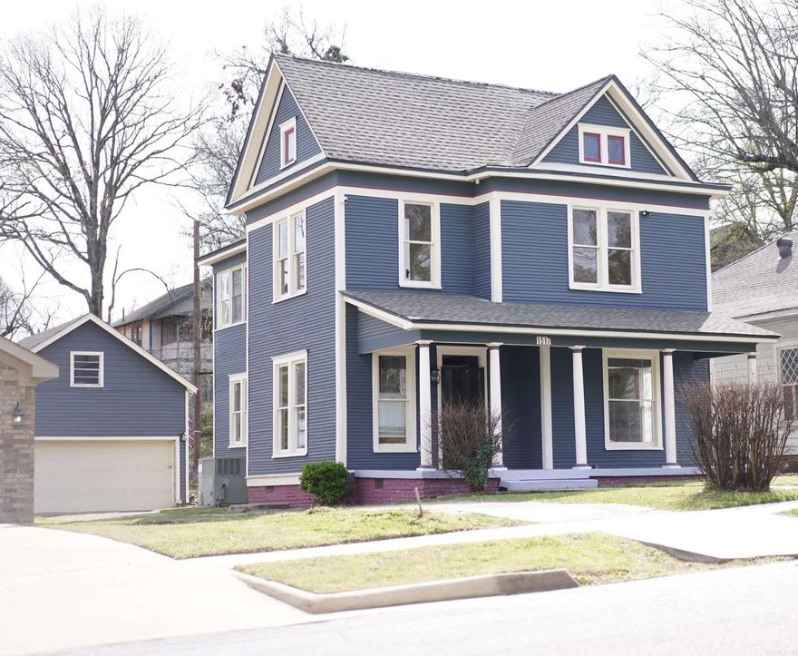 Welcome to this beautifully updated 4-bedroom, 2-bath, two-story home offering the perfect blend of modern upgrades and timeless charm. Featuring original hardwood flooring, tile accents, and a cozy fireplace, this home maintains its character while providing the updates today’s buyers are looking for. The spacious layout includes a formal dining room and a comfortable living area, ideal for both everyday living and entertaining.  Enjoy peace of mind with major updates including a new HVAC system (2025) and roof (2020), along with updated windows that bring in great natural light. The home sits on a crawl space and offers both gas and electric utilities for added efficiency. Step outside to a deck perfect for relaxing or hosting, along with a detached garage for additional storage or parking. With its classic charm, thoughtful updates, and functional layout, this home is a must-see. Don’t miss your opportunity to make it yours.