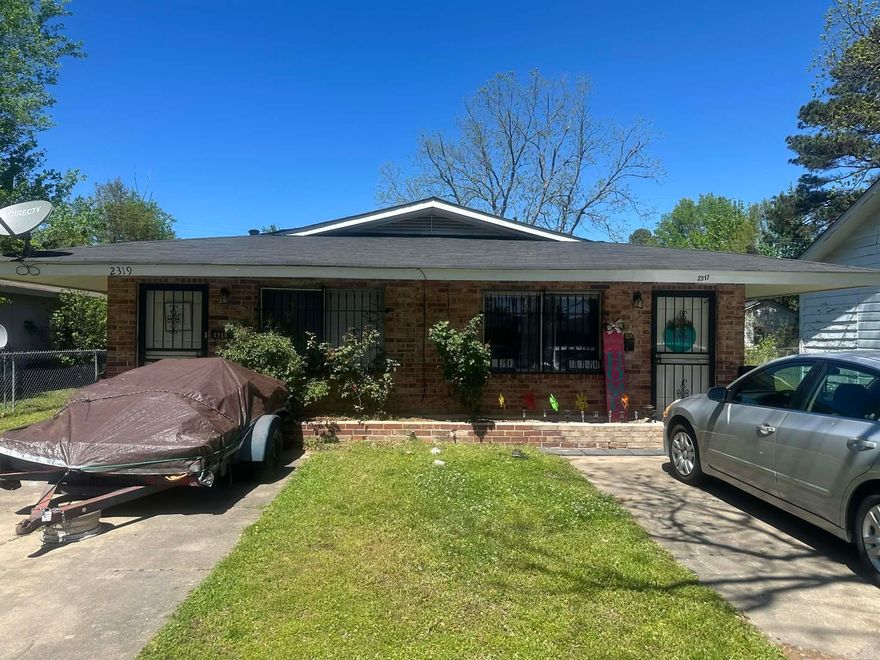 Turnkey investment opportunity! This well-maintained brick duplex features two 1-bedroom, 1-bath units, both currently leased at $600 per month—providing immediate cash flow from day one. Each unit offers comfortable living space with strong rental appeal and a proven rental history. Solid brick construction ensures durability and low maintenance, making this an ideal addition to any investor’s portfolio. Whether you’re expanding your holdings or just getting started, this income-producing property is a smart choice!