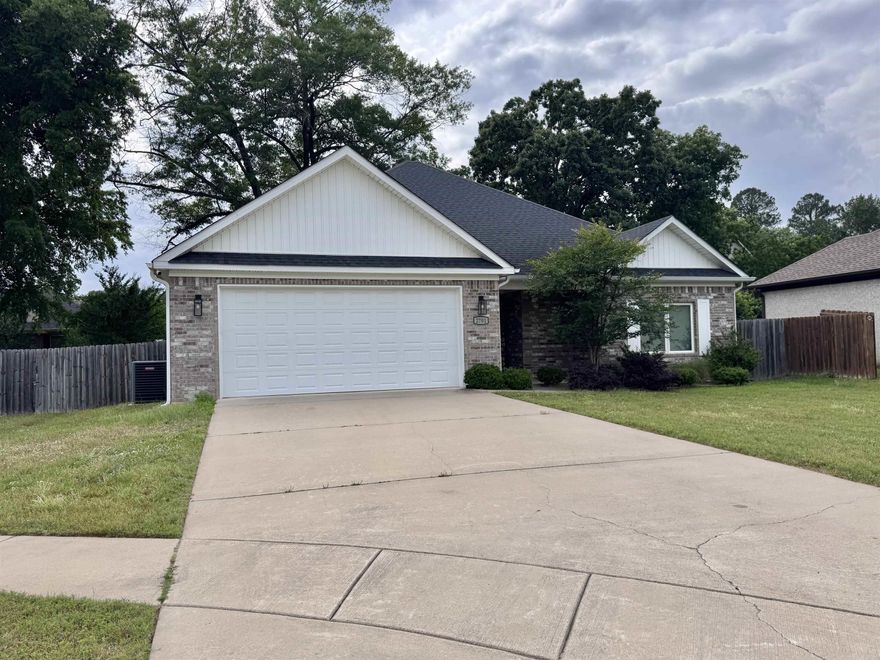 Come enjoy life in beautiful Johnswood Village in Bryant. This well-maintained 3 bed, 2 bath home features a split floor plan with an open-concept layout, luxury vinyl flooring, a large living room, and a spacious Kitchen / Dining Combo. Kitchen boasts granite countertops, lots of cabinet space, a walk-in pantry, and a large kitchen island. Each bedroom includes a LARGE DEEP closet. The large Primary suite offers a lighted tray ceiling, a spacious bathroom with a tiled walk-in shower with glass doors, a relaxing soaking tub, double vanities, and two walk-in closets. Outside, you'll find a covered rear patio, nice level yard and above ground pool. Energy-saving solar panels will be paid off by the seller at closing, giving the new homeowner immediate utility savings with no monthly solar payment. Located in a cul-de-sac within the Bryant School District & conveniently located to Bryant Parkway and I-30.Come take a look at this one! See Agent Remarks