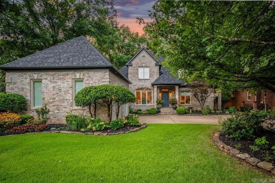 This beautifully renovated home by Debi Davis is in the Chenal Golf Course community on the 3rd hole of the Founder’s Course, offering a luxurious and inviting living space. With 3 or 4 bedrooms, it provides ample space for luxurious living. One of the highlights of the property is its stunning view and outside living space oasis. The interior of the home has all new hardwood floors, new carpet, & all new paint. There are gorgeous new quartzite countertops, new lighting (visual comfort) throughout, & new hardware. The totally remodeled master bath has new tile, new faucets, a glass shower, & Kohler soaking tub. The kitchen is equipped to meet every chef’s culinary needs, along with the breakfast room and open flow to great room, serves as the heart of the home. Also another feature of the property is the screened porch, with the sights and sounds of the outdoor gardens with beautiful fountain centerpiece, and the most amazing views of the golf course.  The house also has a new roof, 2 new HVAC systems, all new electrical outlets and new windows, kitchen, baths, $20k of "smart shades" and more. (Don't miss the tornado shelter in garage ) An absolute rare find you don't want to miss.