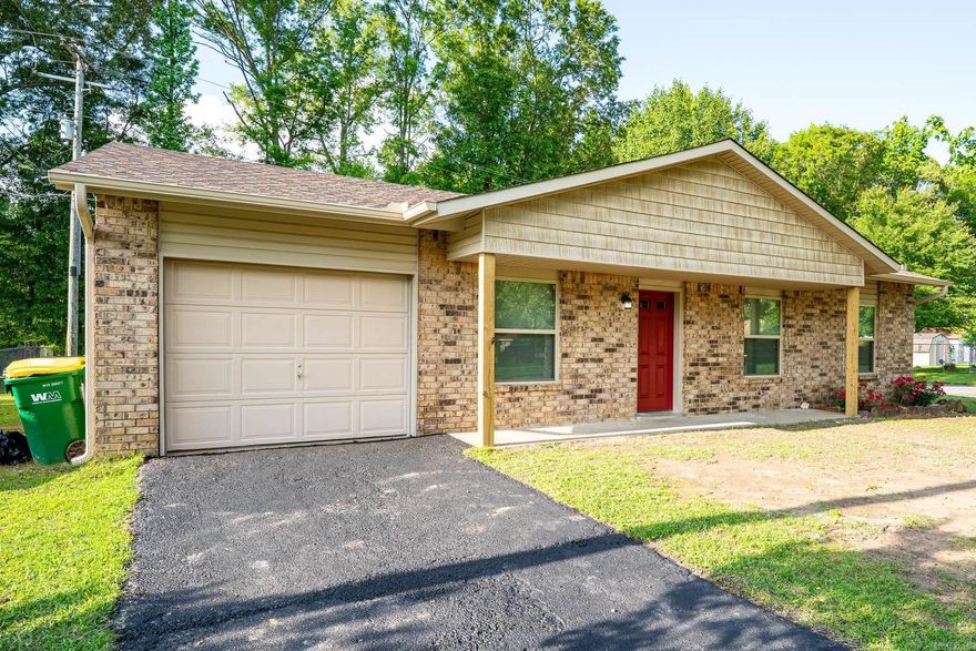 Beautifully Updated Home.  This fully Renovated Home features New Roof, Energy Efficient Windows, New Siding, New Doors, New Gutters on the outside and New HVAC, New Water Heater, New Appliances and Cabinets on the inside....  Come see these updates in this 3 bedroom, 2 bath home on a corner lot with a single car garage.  Call today for your showing !!!