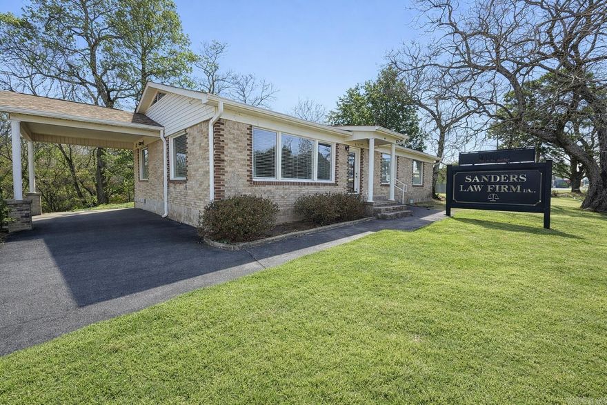 Prime commercial office property located on busy five-lane Airport Road offering excellent exposure with estimated traffic counts of 30,000–40,000 vehicles per day. Previously utilized as a law office, this well-maintained building features three private offices, a conference room, reception area, and rear administrative/storage space. Original wood floors add character throughout much of the property, with one carpeted office and one bathroom for convenience. Four on-site parking spaces provide easy client access. Property includes a prominent roadside monument sign with electronic message banner, allowing dynamic advertising and enhanced visibility to passing traffic — a valuable feature for maximizing exposure. Ideal for professional services, medical, insurance, real estate, or other office users seeking strong visibility and functional layout in a high-traffic corridor. Office equipment and furnishings not included but negotiable.