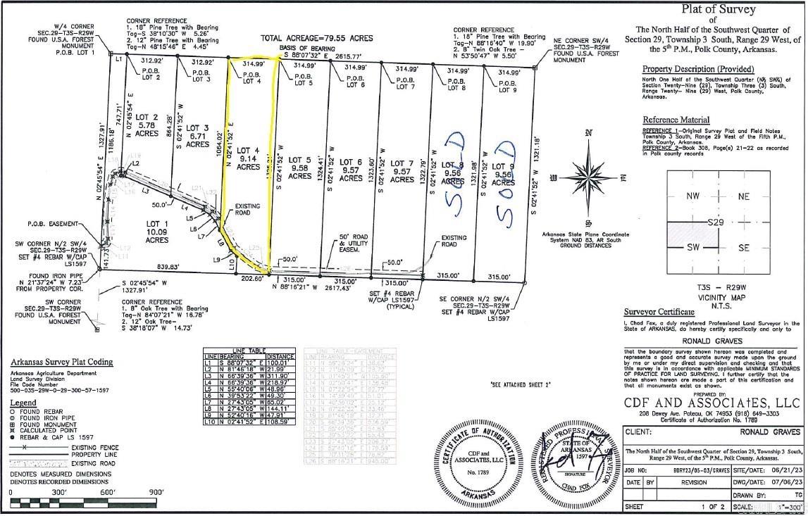 Lot 4. Beautiful tracts in the heart of Shady country! Joins National Forest. 1/8 mile from 4 wheeler trails! Easement to property. Taxes are estimated. Four 9+acre tracts available at $149,900 per tract.