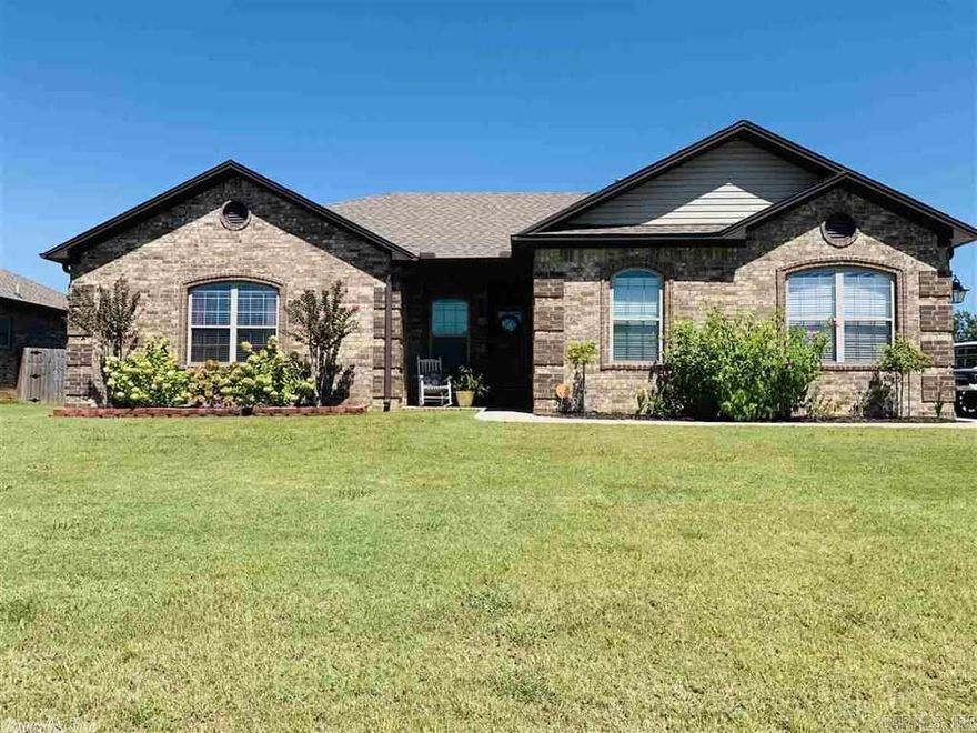 All brick home located on a corner lot. Open floor plan, tray ceiling. Granite counter tops. Covered patio, fenced in yard.   Pets allowed with $250 non-refundable deposit per pet.   Application, background check and security deposit required.