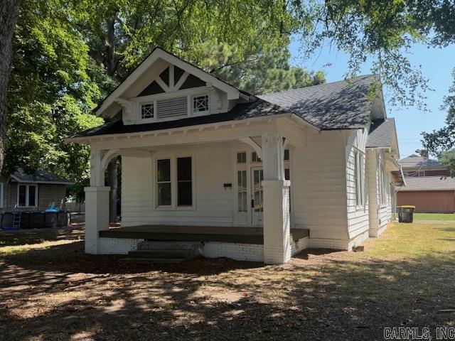 Bought and remodeled. New roof, Central unit only a few years old, new laminate on the floors and paint job inside and out.