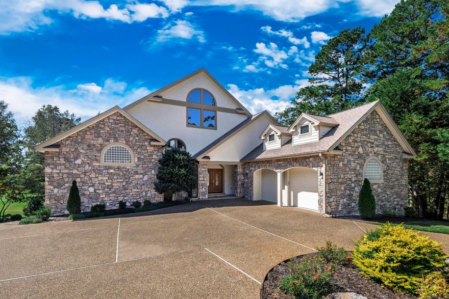 3.375% ASSUMABLE LOAN.  LUXURY beyond belief.  DOUGLAS FIR trim w tendon/mortise joints.  DOUGLAS FIR trim on windows & flooring floor molding.  Solid BIRCH cabinets throughout kitchen, pantry & bathroom.  Lighted SOLID BIRCH seating bench in billiard area w billiard equipment storage & library seating.  House construction is SIPS - structurally insulated panels - providing superior insulation & improved stability.  BURIED 500-gallon propane tank.  2 fireplaces w propane logs.  GENERAC backup generator.  12v COVE LIGHTING 34-foot ceilings.  Over 500 sq ft BRAZILIAN TEAK wood deck -- fire & termite proof.  Tongue-and-groove deck CEILING is CYPRESS. GAZEBO has 5-person hot tub and redwood privacy shutters. RECIRCULATING PUMP for 'no delay' hot water throughout house.  Primary bath offers commercial-sized STEAM ROOM w waterfall & fiber optic lighting. JACUZZI TUB in primary bath. Central VACUUM system.  FIREWOOD PIZZA OVEN.  Fenced grass patio w FIRE PIT.  Mostly furnished includes player piano (needs repair).  Large CIRCULAR DRIVE w separate parking space for ease of entrance & exit.  Dedicated concrete GOLF CART PATH leads to enclosed room w electric overhead door opener.