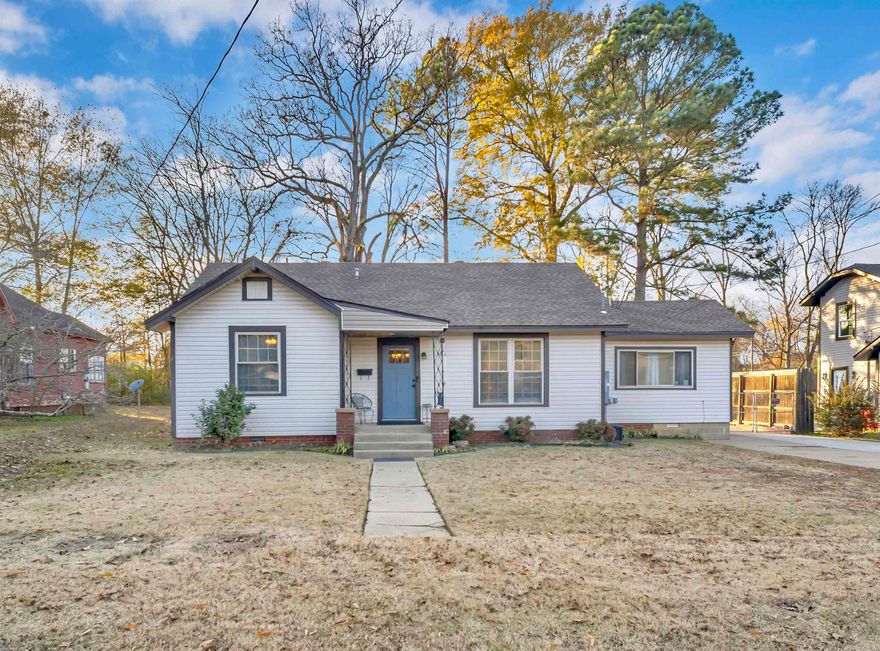 Super cute home!!  You will love the beautiful wood floors!  Many updates throughout this home! New roof in 2025 and central heat/air new in 2024! Insulated windows. Tankles water heater. Washer/dryer will stay. Large fenced backyard!