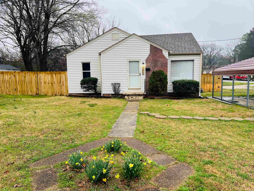 Welcome to this charming 2-bedroom, 1-bath home that offers a blend of modern comforts and timeless elegance. Thoughtful upgrades and preserved original features create a warm and inviting atmosphere. The living room dining room, and both bedrooms boast original hardwood flooring, that has been refinished to retain its natural allure. The heart of the home, the kitchen, has been renovated to reflect modern convenience including new countertops, white cabinetry, stainless appliances, and a light gray herringbone pattern backsplash. The updated bathroom features a new pedestal sink, new toilet, and refinished tub. Additional updates include a new wood privacy fence and tiered deck in July 2023, a new roof in September of 2022, new HVAC installed in May 2021, new windows in February 2024, and new gutters in December 2023. Don't miss your chance to own this charming home!