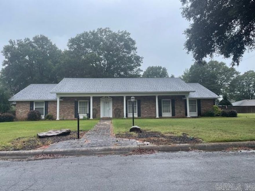 Make this beautiful spacious home yours today.  A formal living and dining room plus large family den with a fire place next to kitchen and a 3rd living space off carport with a half bath.  This room could be a multi purpose room of many sorts. The home contains 2 central heat and air units to keep you comfy inside.  A gas log or natural wood fireplace inside the den for cozy cold winter nights.  Off this family room is a patio for entertaining .