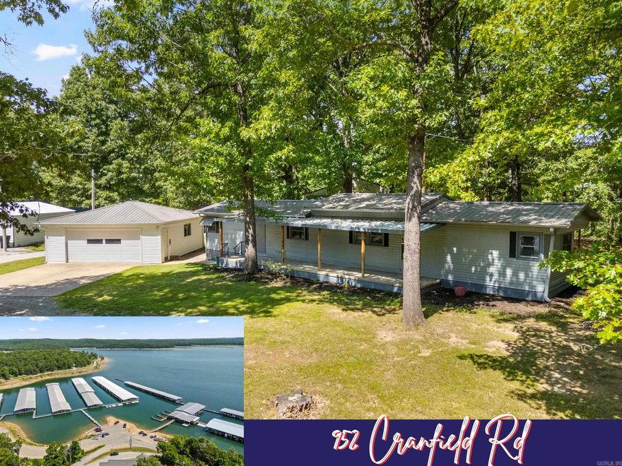 You can nearly walk to Cranfield Marina! This pristine mobile home on a permanent foundation is the perfect lake getaway, full-time retreat, or ideal short-term rental investment. Conveniently located just 1.1 miles from the marina, you can hop on the water and take your direct route home with no highway driving required! Completely remodeled and move-in ready with plenty of outdoor space to park your boat, lake toys, and more. Plus enjoy peace of mind with a new metal roof installed within the last 2 years. You can’t ask for a better lake house!