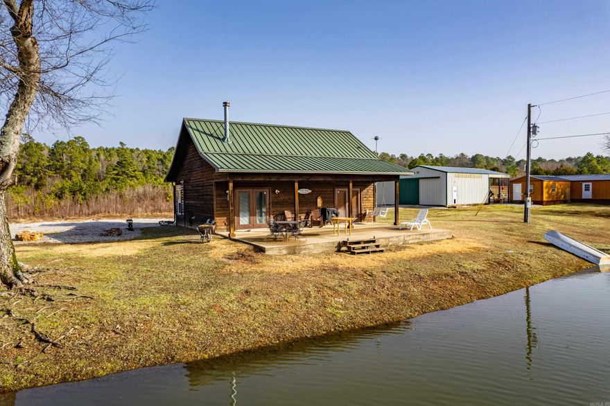 Bismarck - 4738 Hwy 84 - Hunting, fishing paradise!! 63 acres with a 6 acre pond full of fish, and plenty of deer for the true sportsman. Nice cozy 2 bed, 1 bath 2 level cabin sits right on the water, including an additional 2 bed, 1 bath 1000 sf living quarters for extra friends or family. Could be an outfitter! Shop building holds all of your equipment and toys. 10 minutes from Shouse Ford landing, Lake DeGray. Not another place like this in the area! Public water, fiber optic, 1000 gallon septic, marathon water heater. Totally fenced. This place is set up and ready!