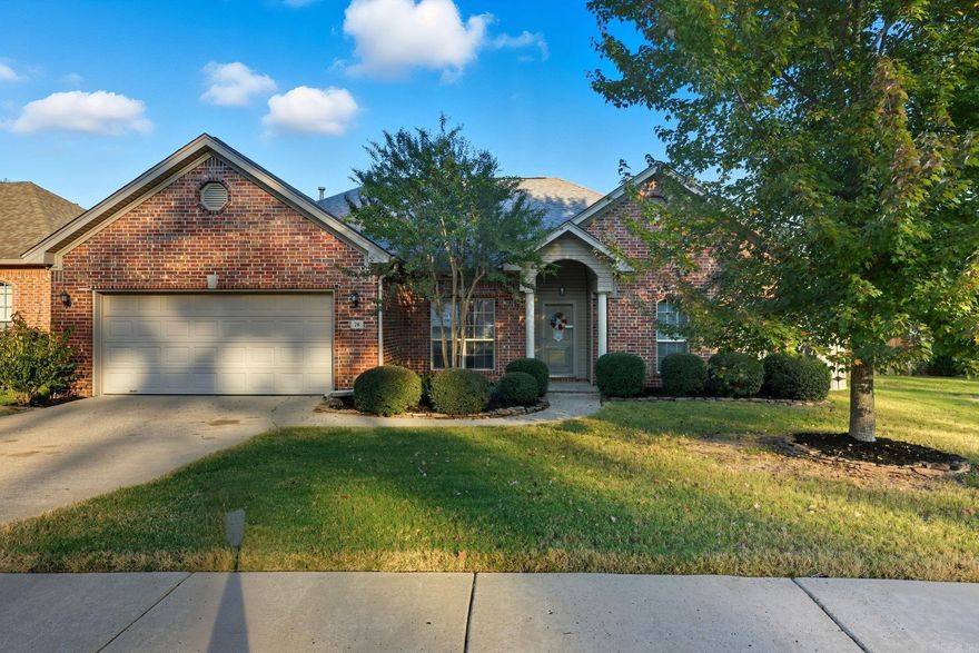 Beautiful brick home in a quiet subdivision on a peaceful loop, offering low traffic and a relaxing atmosphere. This 3-bedroom, 2-bathroom property features a spacious interior perfect for comfortable living. The living room boasts a cozy gas fireplace, and the kitchen is highlighted by sleek granite countertops. The fully fenced backyard provides privacy and extra outdoor living space. Conveniently located with quick access to the interstate, this home combines comfort, style, and convenience—ready for you to make it yours!