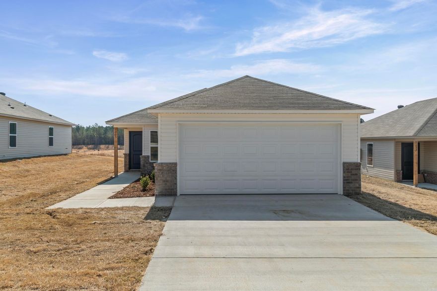 Explore the inviting Cooper plan, distinguished by its charming covered front entry and meticulously landscaped front yard that enhances its curb appeal. This home boasts an open floor plan, encompassing 3 bedrooms and 2 bathrooms, ideal for comfortable living. The spacious family room serves as a central gathering space, perfect for relaxation and entertainment. The dining area seamlessly integrates with a well-appointed kitchen, complete with energy-efficient appliances, generous counter space, and a spacious pantry, catering to the needs of every home chef. Discover more about this delightful home today and envision how it could complement your lifestyle!  **SEE SHOWING REMARKS & AGENT REMARKS FOR IMPORTANT INFORMATION**