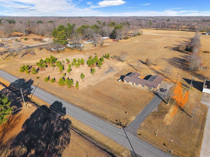 Build Your Dream Home! This beautiful .9 acre tract located outside city limits offers the perfect blend of privacy and flexibility. The property is partially cleared, unrestricted, and level, making it ideal for building your forever home. Utilities are available at the road, helping streamline the building process. Enjoy peaceful country living with plenty of space for a shop, garden, animals, or outdoor recreation. Don’t miss this opportunity to own acreage with endless potential in a quiet rural setting!