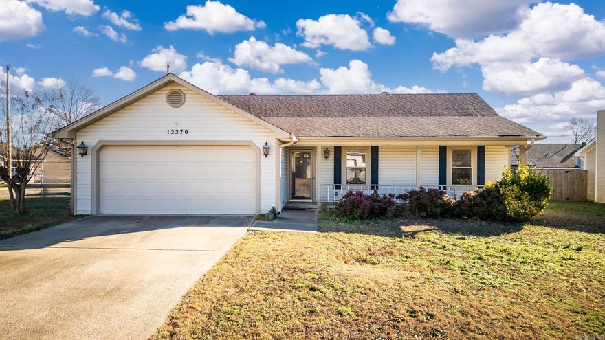 Well-maintained and updated 3 bedroom, 2 bathroom home located in an established Sherwood neighborhood. This home features newer flooring throughout and fresh neutral paint, offering a clean and move-in ready feel.  The spacious living room includes a brick fireplace and tray ceiling, creating a comfortable central gathering space. The layout flows into the eat-in kitchen, which offers ample cabinet and counter space along with natural light from the breakfast area.  The primary bedroom includes a private bathroom, while two additional bedrooms provide flexibility for guests, home office space, or additional living needs. Outside, enjoy a fully fenced backyard and a covered front porch. A two-car garage provides convenient parking and storage.  Conveniently located near shopping, dining, schools, and major roadways, this home offers both comfort and accessibility.