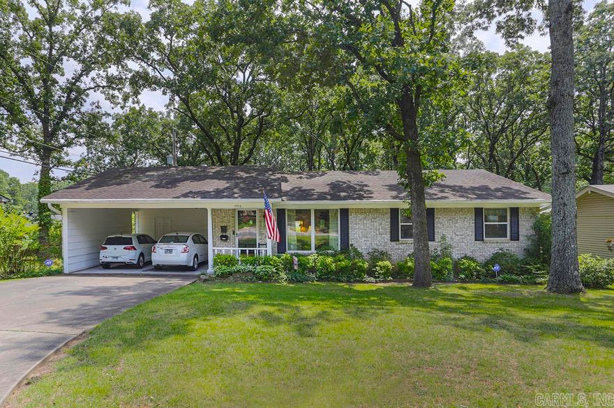 Immaculate, all brick home that has been well loved. Three BR's with large closets and 2 baths. The formal living/dining area has a built in china cabinet with open shelves. Spacious den off of the kitchen. Many updates over the years including hardwoods in den and kitchen. Silverstone countertops in the kitchen. Laminate wood flooring in hallway and 3 BR's. Windows, stove, dishwasher, hot water heater, and CH&A replaced in past 8-10 years. Large backyard with a deck. Laundry room off the kitchen. Outside storage room. Perfect location in NLR close to shopping and walking distance to Indian Hills Elementary. Property is in an estate and will be sold "AS-IS". You will not want to miss seeing this one.