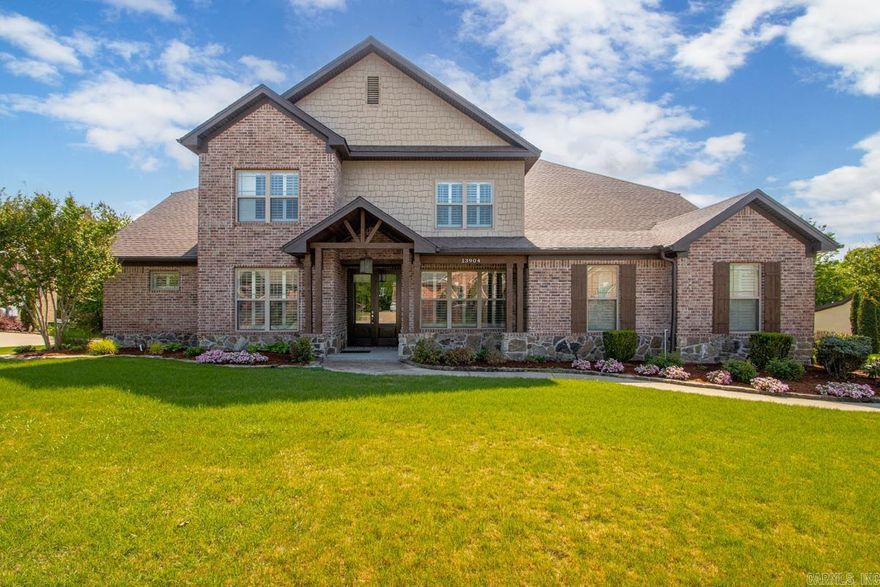 You will love this stunning craftsman style home in the Woodlands Edge neighborhood.  The large kitchen is a chef’s dream with granite countertops, a breakfast bar, stainless steel appliances and walk-in pantry. The impressive living room has a wood beam vaulted ceiling and stone fireplace with beautiful built-ins. There is also a large game room upstairs (could be 5th BR)  Home is equipped with a generator, no worries during power outage. Enjoy the large covered back deck with great views and a large fenced in back yard.