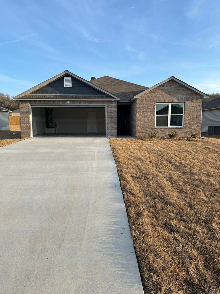 Taylor plan  Upgrades in this home: 3050 Low E window in Master Bedroom, plumbing faucet upgrade 2, 8" deep Kitchen sink, door bell, flush laminate bar top in Kitchen, Luxury Vinyl Plank flooring in wet areas and Living Room and adjacent hallways, raised ceilings in Living Areas per municipal requirements, Cheyenne style interior doors, baseboards level 2, LED disk lights in Living Room, full sod, stainless steel appliance package.     *** AGENTS: See Agent Remarks and/or Showing Remarks. ***