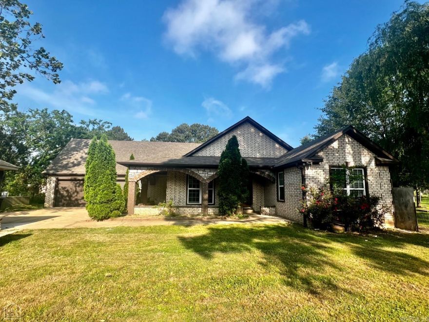 Looking for a rare find....Acreage inside the city limits and in Valley View School District? Here it is! Nestled on ±2.5 acres, this spacious 4-bedroom, 3-bath home offers the ideal blend of privacy, convenience, and comfort. Inside, you’ll find a split bedroom floor plan, a primary suite with private bath and generous closet space, and a bonus room upstairs complete with its own attached full bath — perfect for guests, kids, or a home office. Outside, enjoy room to roam with mature trees, open yard space, and full fencing, plus the peace of mind of city utilities (including city sewer). All this while being just minutes from schools, restaurants, and shopping. Whether you’re looking for a home with elbow room or a property that’s close to everything yet feels miles away, this one checks all the boxes!