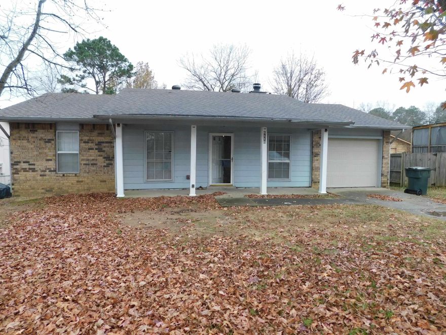 Wonderful 3 BR, 2 BA home in Broadmoor North.  Would make a  wonderful starter home or rental.  Hard surface floors, LVP and tile throughout, gas fireplace, rear patio and large, fenced  backyard.  Brand new water heater, newer HVAC(2022), brand new garage door with opener.  Refrigerator conveys. New roof installed in 2019.