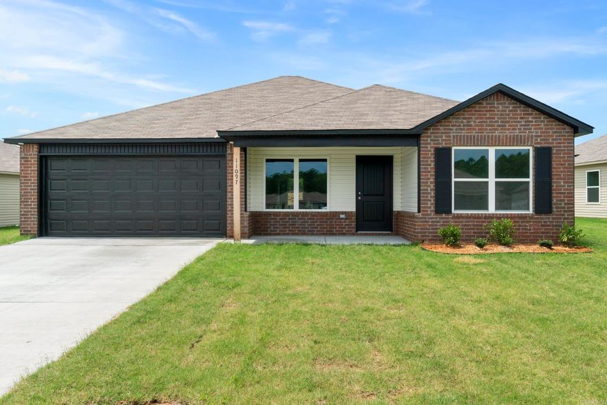 Discover the captivating Carnegie II plan, distinguished by its inviting covered entryway and beautifully landscaped front yard that exudes curb appeal. This thoughtfully designed home encompasses 4 bedrooms and 2 bathrooms, providing ample space for comfort and privacy. The spacious living room offers a welcoming environment for relaxation and gatherings. The kitchen is a chef's delight, equipped with energy-efficient appliances, abundant counterspace, and a convenient pantry for storage. The adjacent laundry room, situated just off the garage, ensures practicality for families of any size. The master suite includes a luxurious walk-in closet, enhancing the home's appeal and functionality. Explore more about this remarkable home today!   **SEE SHOWING REMARKS & AGENT REMARKS FOR IMPORTANT INFORMATION**