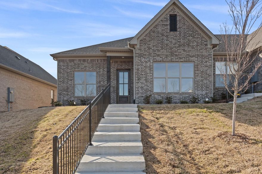 Welcome to Edgewood, West Little Rock's newest destination for luxury living! Nestled among lush landscaping and mature trees, the Edgewood community offers a serene, secluded atmosphere while still being just moments from your favorite shopping and dining spots. One of the best perks? You’ll NEVER MOW YOUR YARD AGAIN—lawn maintenance is included with your yearly fees! This unit features 2 bedrooms and 2 full bathrooms. The fully equipped chef's kitchen includes a walk-in pantry and a central island, opening to a spacious living room with a built-in fireplace. The master suite boasts high vaulted ceilings, a spa-like bathroom with a walk-in shower, and a generous walk-in closet. You'll also enjoy a two-car garage and a large covered back patio accessed from the private drive. Each unit is separated by fire walls and sound cavities, ensuring a soundproof, comfortable living space. Set to be completed in October 2024!