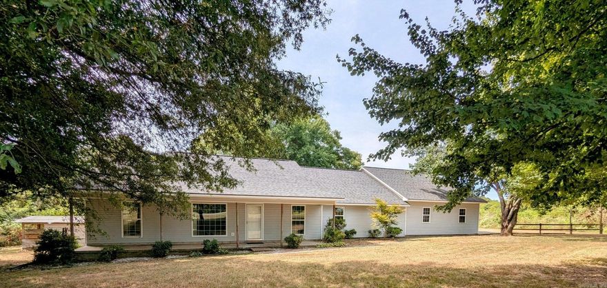 Your Search is over, but you'd better ACT FAST! This NEWLY RENOVATED 2506 SQ ft one-level charming 4 bedroom, 2 bath home features an open concept kitchen/living room, a formal dining room, and a family room. The large 930+ SQ ft. 3-car garage provides abundant space for your cars and storage needs. Nestled on just over an acre of land located only minutes from Batesville, this property offers the peace of rural living with the convenience of being close to town. Enter the home into the inviting living room, featuring cathedral ceilings, neutral tones, and a cozy fireplace. Enjoy cooking and hosting in the kitchen equipped with new granite countertops and new stainless steel appliances. The formal dining room offers views of the backyard and connects to the family room, featuring large  windows looking over the beautiful backyard. The primary bedroom is situated apart from the other bedrooms, providing additional privacy. Three of the four bedrooms feature walk-in closets providing plentiful space. The home also boasts a large laundry/mud room.