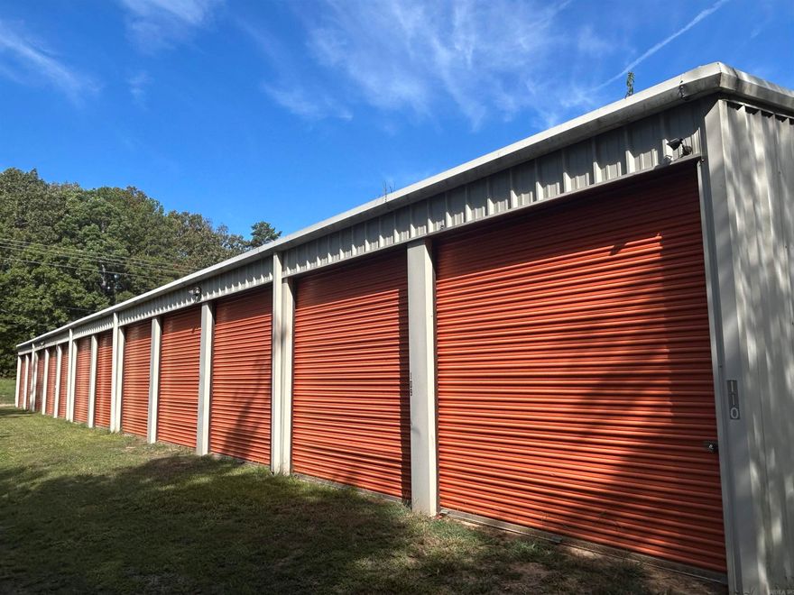 HEBER SPRINGS AREA GOLD MINE!!!!This 88-unit storage facility presents an exceptional business opportunity, strategically located in a high-traffic area near Dam Site Marina. The property features concrete footing, prepped and ready for the construction of an additional boat storage building, offering significant potential for expansion. The facility boasts excellent roofs and is fully operational with full occupancy, ensuring immediate income. Ideal for investors or entrepreneurs looking to capitalize on a thriving market with established demand.