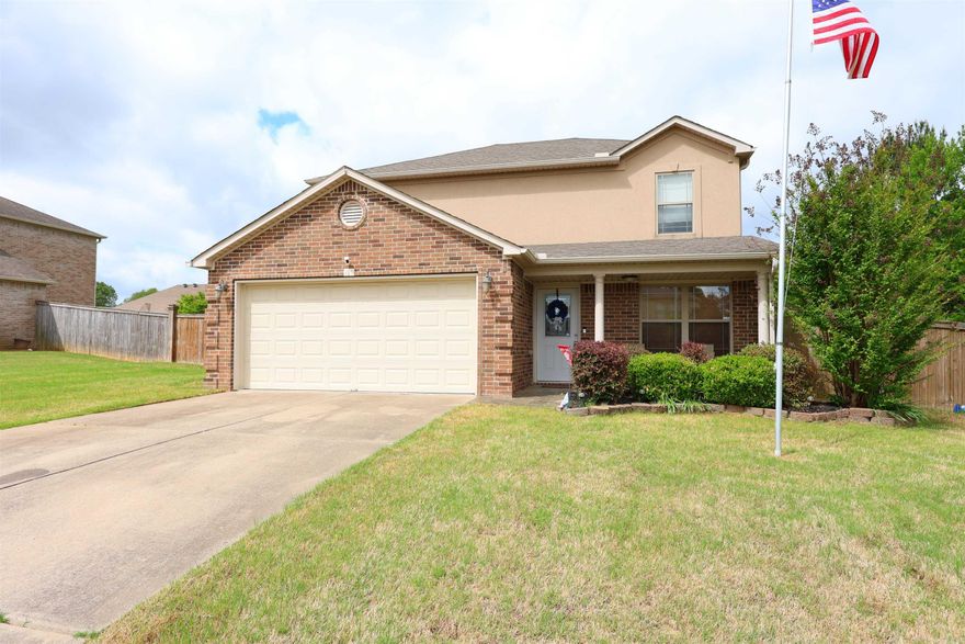 Beautifully maintained!!! This welcoming 4BR/2BA home is convenient to schools, freeway & shopping. Large living room w/2nd living space upstairs! Updated kitchen w/quartz counters, pantry & new SS appliances. Luxury vinyl downstairs, new carpet throughout. Both bathrooms have been stylishly updated; new fixtures, lighting, & more!  Master offers separate "no door" shower design.  In the backyard is a covered patio & round, above ground pool to enjoy... Great spot for cookouts & family fun!! Pool cover, pump & all accessories included. 2 Car garage w/epoxy floors provides easy maintenance; workbench stays. Call for more details... Must see today!!! (Agents see Remarks.)