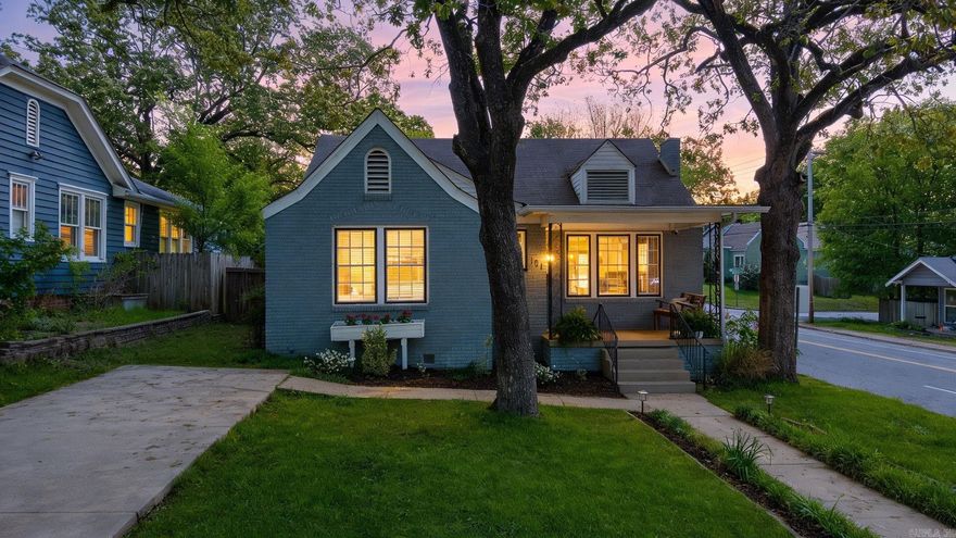 Hillcrest doesn't just attract people — it selects them. The ones who choose character over square footage, a front porch over a three-car garage, a walk to dinner over a drive to everywhere. 101 Linwood Court is built for that person. This Craftsman-Tudor bungalow sits where the back deck catches the morning sun and the covered front porch holds the evening — the hardest light always finds you in the shade. Original hardwood floors, large windows that make the outdoors feel like a room, and an updated kitchen that honors the home's history without being precious about it. The primary bedroom has a bonus sitting area and an oversized closet that will quietly become one of your favorite things about living here. The dining room built-ins speak to a time when homes were designed to be kept, not flipped. The backyard is generous by Hillcrest standards — private, unhurried, yours. Washer, dryer, and refrigerator convey. Pulaski Heights Elementary zone. Kavanaugh Boulevard, UAMS, Arkansas Children's Hospital, and downtown Little Rock all within easy reach. Some addresses are just coordinates. This one is a decision about how you want to live.