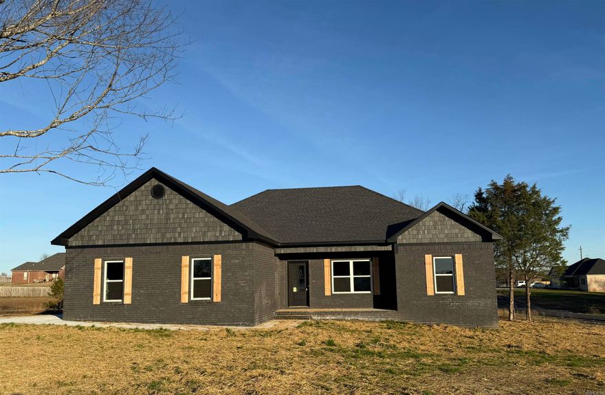 This is a great plan! It has a massive pantry, large laundry room and that shower in the primary bath is a showstopper. There is no carpet in this home. It has LVP throughout. Open concept in the living and kitchen. The guest bedrooms are separate from the primary bedroom. Front and back porches with a deck. This is a quiet neighborhood in the sought after Greenbrier school district. Agents See Remarks