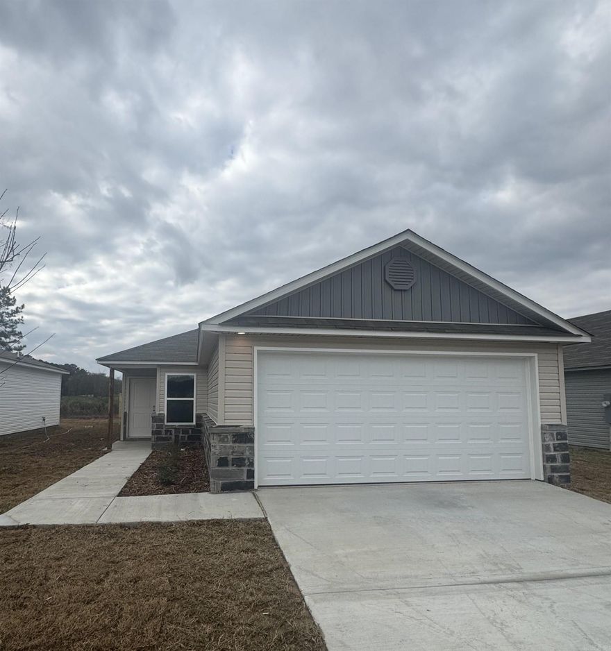 Explore the inviting Cooper plan, distinguished by its charming covered front entry and meticulously landscaped front yard that enhances its curb appeal. This home boasts an open floor plan, encompassing 3 bedrooms and 2 bathrooms, ideal for comfortable living. The spacious family room serves as a central gathering space, perfect for relaxation and entertainment. The dining area seamlessly integrates with a well-appointed kitchen, complete with energy-efficient appliances, generous counter space, and a spacious pantry, catering to the needs of every home chef. Discover more about this delightful home today and envision how it could complement your lifestyle!   **SEE SHOWING REMARKS & AGENT REMARKS FOR IMPORTANT INFORMATION**