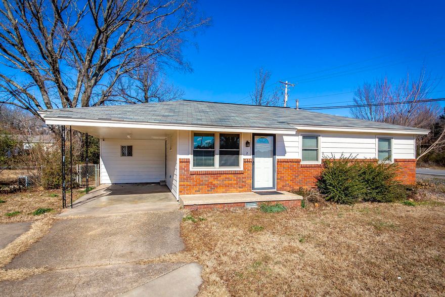Come take a look at this little gem.  Great house for a first time homebuyer or investor.  Three bedroom 1 bath with original hardwood floors in bedrooms and living room.  New floors installed in kitchen and bathroom.  Enclosed patio on the back of house with outside storage area.  Centrally located just minutes from I-40.  Sewage was redone in 2018, new roof in 2019, new Central AC/Heat installed in 2022, completely fenced backyard in 2024 and new paint inside and out.  Call today and let me show you this cute home.