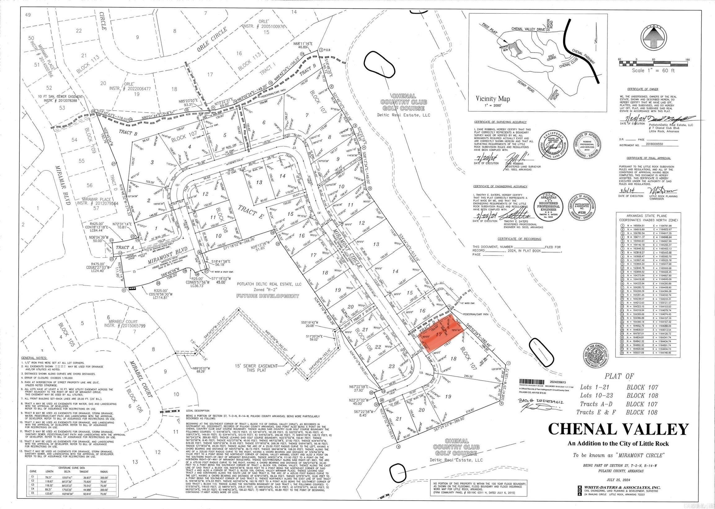 CHENAL VALLEY "MIRAMONT CIRCLE" - Land