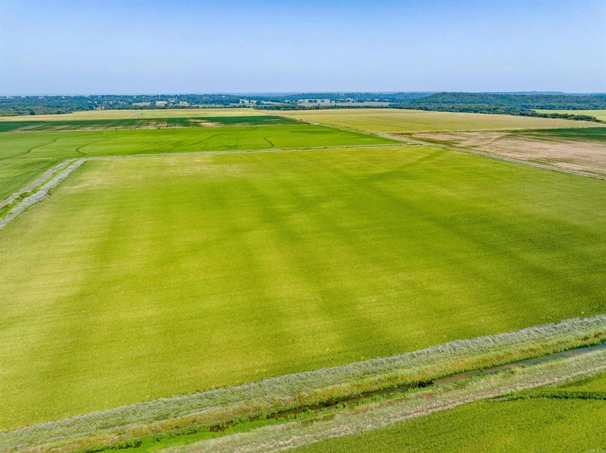 610 +/- acre rice, soybean, and duck hunting farm just 5 minutes from downtown Conway in Faulkner County! This is 450 tillable acres and 100 acres of planted oak, 30 acres of old-growth timber on the Cadron River, and 20 acres of Mountain Top overlooking the farm just off the paved road!The 450 acres +/- tillable acres are all leveled to 1 %  grade and split into seven fields, with each field having its own drain pipe and levee road around it, making the farm easy to farm and effortless access during the winter water flow season.  The farm has a 450-acre rice base.  The farm is easily watered from 2 lifts straight from the Cadron River with a connecting underground pipe that runs throughout the farm to each field.  The hunting opportunities are endless on this farm, from deer and duck to turkey hunting!The property has a stocked pond, 4-grain bins that are 30-bushel bins, a big working shop and a nice 50 by 120 machine shed.  There is also a livable mobile home on the property.  The property has a paved drive connecting the shops to the paved road, with a locked gate at the road. See additional other documents for more information like the 156EZ and additional info.