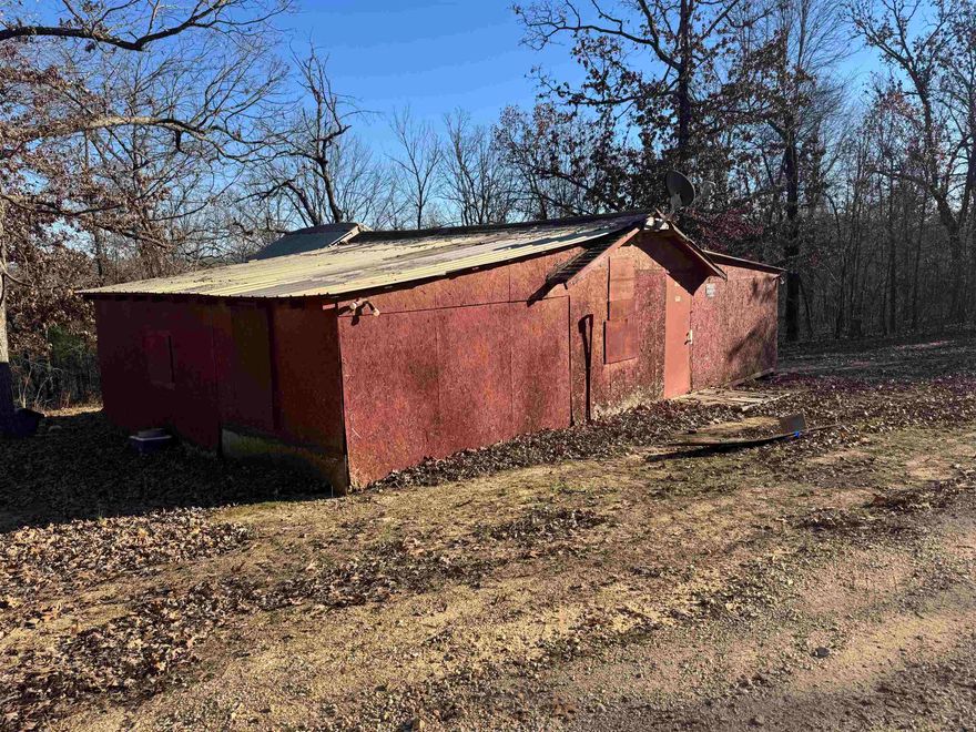 Hunting Cabin in Ozark Foothills sitting on 4.00 acres near Spring River. This property offers hunting, fishing, canoeing, and kayaking in nearby rivers.  The cabin is in need of TLC . There are no closets.  Water and electric already in place . Hardwood trees with deer, turkey, and other wildlife.