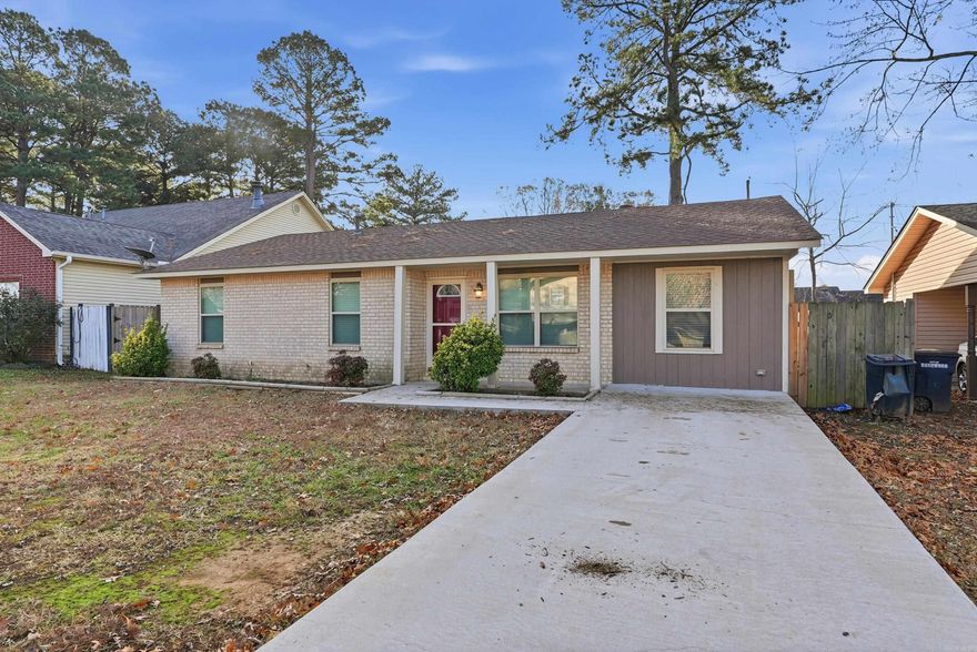 Charming 4-bedroom, 2-bath home with updates throughout! Featuring new carpet in the bedrooms, updated interior paint, newer kitchen gas range and dishwasher, and major system upgrades already taken care of including new roof and siding in 2024, hvac and furnace in 2021, and gas water heater less than five years old.  Enjoy the added bonus of a metal storage building in the full fenced backyard. Move-in ready and full of value in a convenient location minutes from interstate, food, and shopping. This home has so much to offer.