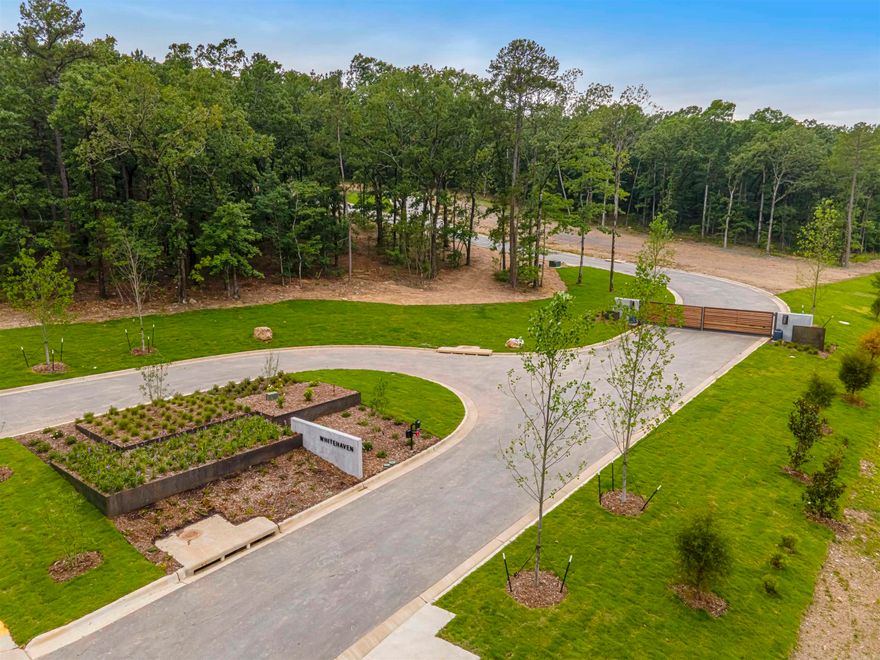 Come build your dream home in this beautiful new subdivision. Whitehaven will have a modern aesthetic feel and only consist of 4 homes in a gated neighborhood. All lots are larger than 1.2 acres, zoned for Don Roberts elementary, and have a beautiful view of Pinnacle Mountain. Located off of LaMarche Drive and minutes from the Promenade along with other popular shops and restaurants. Don't miss out on this rare location and schedule your showing today. Agents, Bill of Assurance, and survey in Documents.