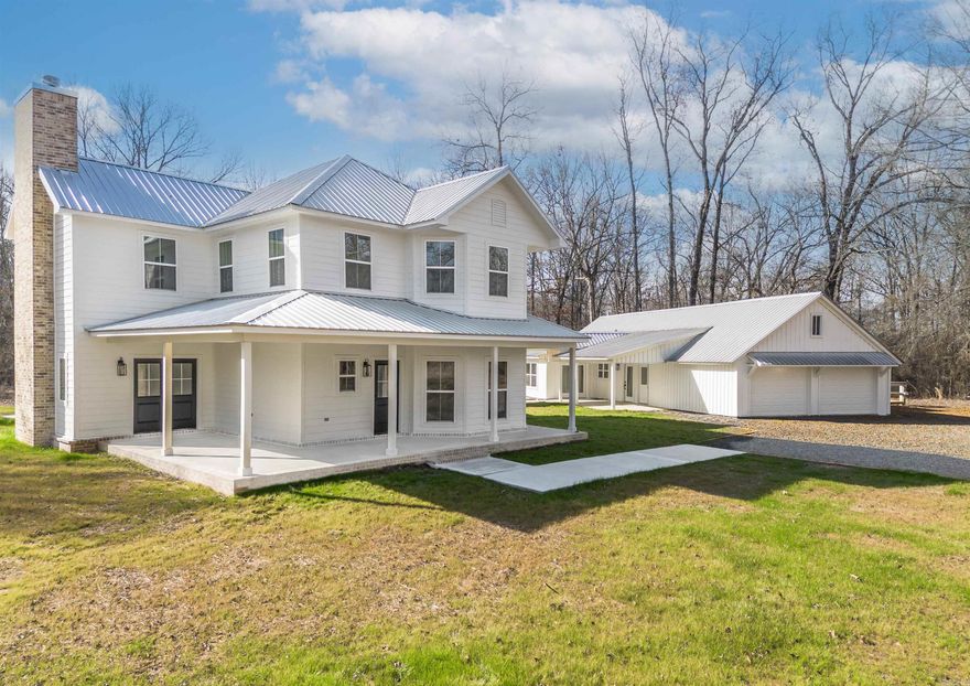 New 4bdrm/3 bath home with 2bdrm/1bath in-laws quarters on 4 acres with barn at the end of the road. Beautiful country living with a short drive to Conway. Nature at it's best, peaceful quiet living with conveniences close by. Gourmet kitchen with a 48" stove, tons of cabinet space, pantry/mudroom connecting for even more cabinet space. Wonderful open foyer, open floorplan living/dining/kitchen, lots of windows for natural light and warmth of nature. This unique property is one of a kind. There is an upstairs laundry room off the master bedroom, along with two other bedrooms  and a Jill and Jill bathroom. It has LP Smart Siding on the exterior with a covered walkway to the in-laws quarters. There's a 2 car garage and a dry barn on a slab w/ electricity behind the home.