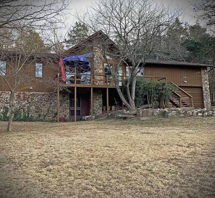 Lots of space and great location. This features over 1,900 square feet of living space on the main level with 2 bedrooms, office/study, open living room with wood burning fireplace with insert, large kitchen with new countertops, breakfast bar and dining area. new features include; interior paint, Architectural shingles in 2023, heat pump H/A in 2020, and Anderson Doors and windows. Plus one car garage, lower level storage/shop, nice front deck and new back deck, and a second lot. Home is located close to the North Golf Course, South Fork River and Lake Thunderbird.