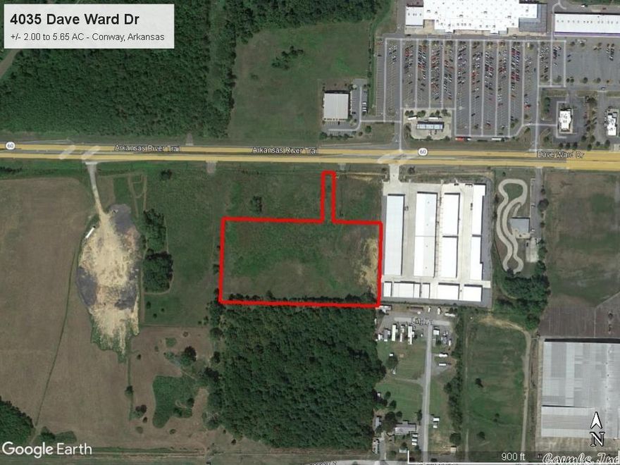 PRIME COMMERCIAL PROPERTY with great development potential. This +/- 2.00 acre parcel of land is located in Conway Marketplace shopping center across from Walmart and other retailers. Zoned C-3. Multifamily Uses Permitted with Conditional Use Approval. Up to +/- 3.65 additional acres available at $99,000 per acre. Mineral Rights do not convey.