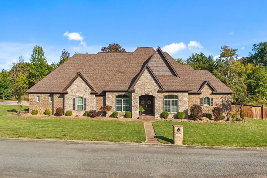 Home Sweet Home! This stunning residence offers 4 spacious bedrooms, 3 full and 2 half baths, making it perfect for families and entertaining guests.Step inside to discover luxurious details throughout, including beautiful built-ins that add character and functionality to the living spaces. Enjoy movie nights in the elegant theater room, and take advantage of the versatile bonus room that can be tailored to your lifestyle. For sports enthusiasts, enjoy your very own basketball court right in your backyard! Safety and security are paramount with a dedicated storm shelter. The gourmet kitchen is a chef's delight, featuring high-end appliances and stunning finishes, along with a private office perfect for remote work or study. Host elegant dinner parties in the formal dining room, and unwind in the screened-in patio, complete with a cozy fireplace for those chilly evenings.As a unique bonus, this home includes a hidden room, adding an element of intrigue and versatility—perfect for a secret office, playroom, or storage! Don’t miss the opportunity to make this exceptional property your own! Agents please see remarks about theater room.